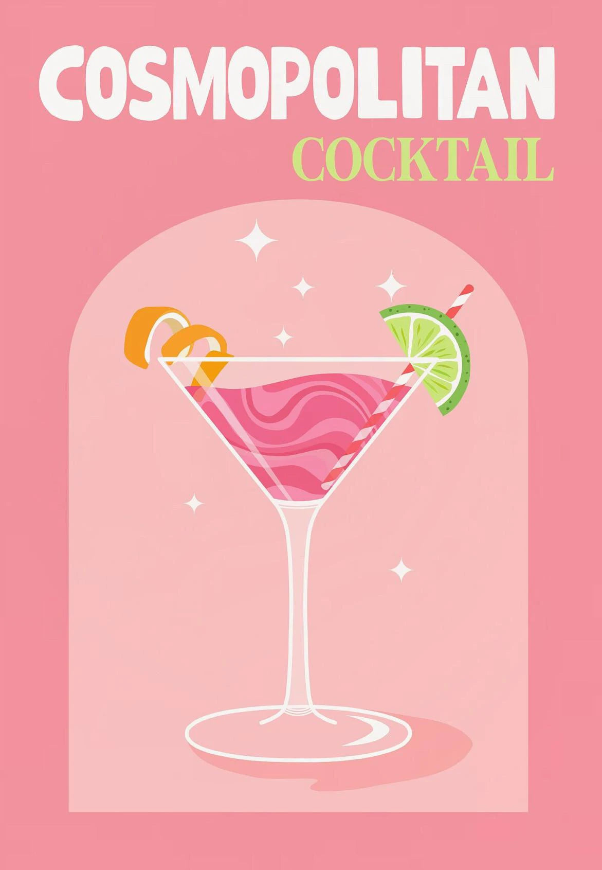 Simplicity Colorful Cocktail Posters Trendy Drinks Prints Whiskey Bar Cart Prints Canvas Painting Wall Pictures Home Bar Decor