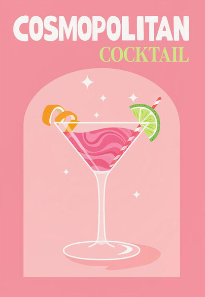Simplicity Colorful Cocktail Posters Trendy Drinks Prints Whiskey Bar Cart Prints Canvas Painting Wall Pictures Home Bar Decor