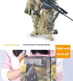 Jungle Sniper 1/6 Soldier Model - Joint Movable Special Forces Doll Handmade Military Action Figure Tactical Collectible Toy