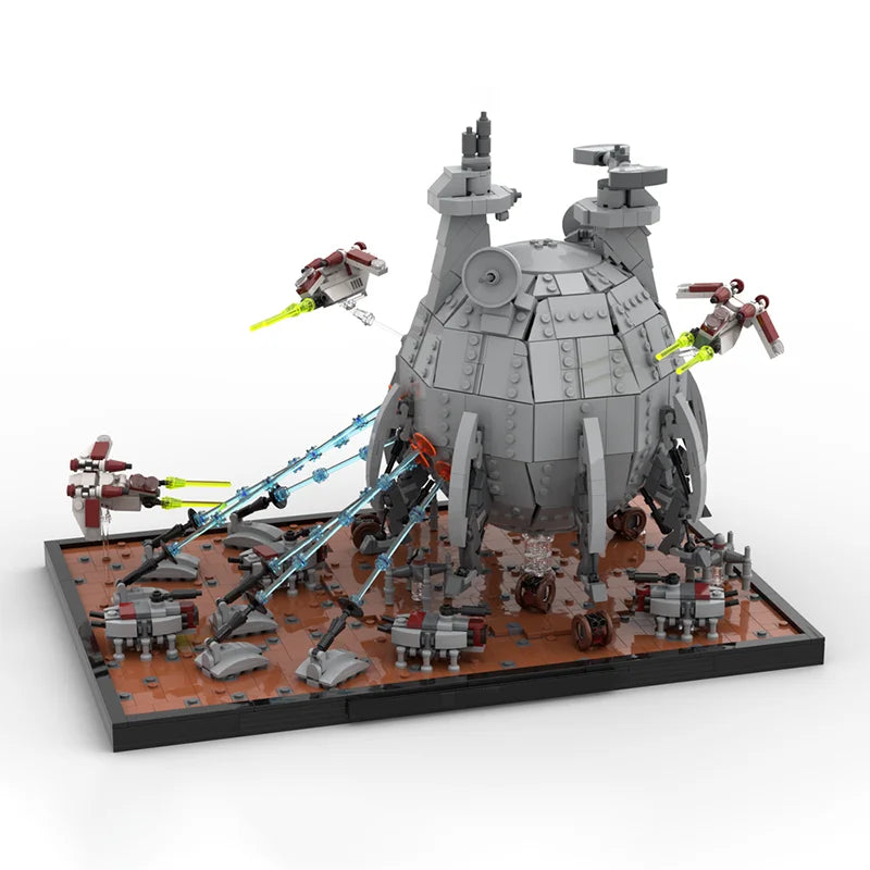 2667pcs MOC Battle Geonosis Diorama Core Ship Star Model Christmas Gift Building Blocks Construction Assemble DIY Toy Brick Kids