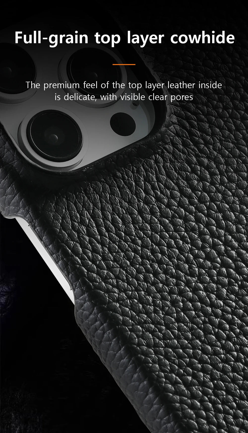 for Magsafe Case for iPhone 17 15 16 Pro Max Air 16Pro Natural Cowhide Lychee Leather Magnetic Protector Luxury Phone Back Cover