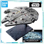 BANDAI Genuine STAR WARS Series Vehicle Series 1/144: Rise of The Millennium Falcon Skywalker Ver Assemble The Model Collect