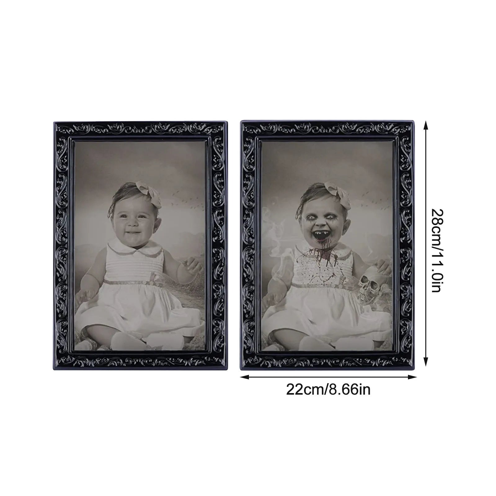 Changing Face Ghost Halloween Decoration Horror Craft Supplies Party Decor Halloween Theme Party Props 3d Ghost Picture Frame