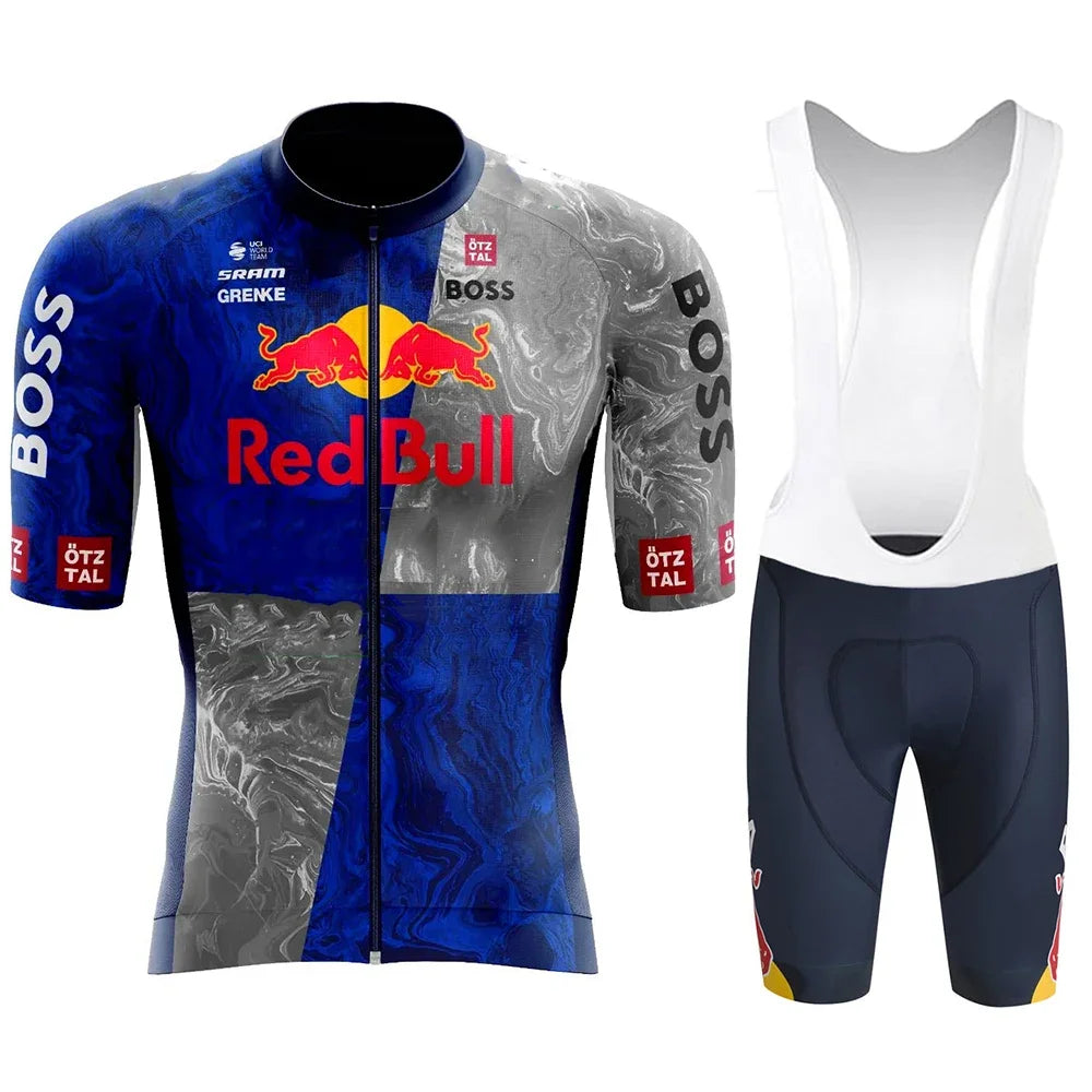 Red Bull Bicycle Clothing Jersey Cycling Uniforms for Men Jacket Team Set Bike Man Sports Bicycles Men's Cycling Suit Road Bikes