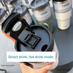 Tyeso 600/750/900/1050/1200ML Stainless Steel Thermos Bottle Car Coffee Cup Sports Water Bottles Keeps Cold and Heat Thermal Mug