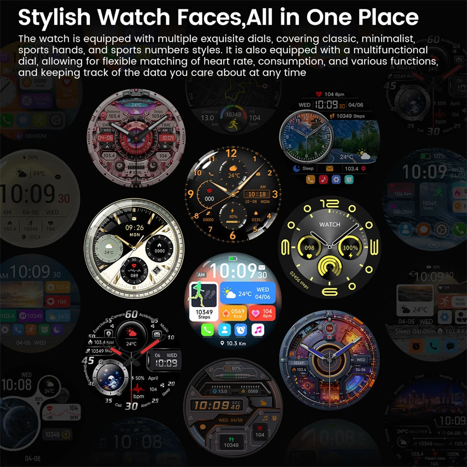 For HUAWEI GT5 Pro Smartwatch Men 360*360 HD AMOLED Screen GPS Motion Track Heart Rate Bluetooth Call IP68 Waterproof Smartwatch