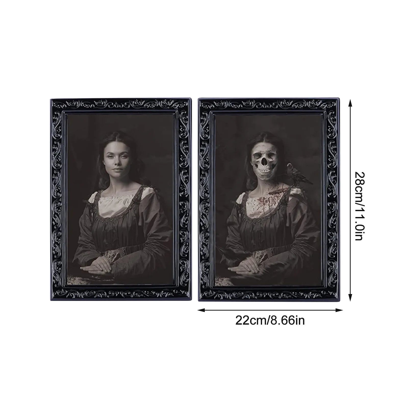 Changing Face Ghost Halloween Decoration Horror Craft Supplies Party Decor Halloween Theme Party Props 3d Ghost Picture Frame