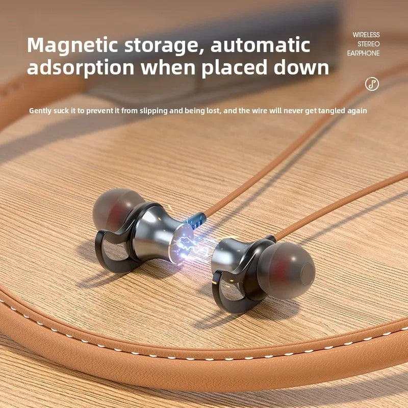 Wireless Bluetooth Earphones Wireless Headphones Magnetic Sport Neckband Neck-hanging Earbuds Wireless with Mic Bluetooth5.0