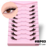 GROINNEYA Cat Eye Lashes Create Natural Look Half Eye Lashes With Winged Ends For Extended Eyelash For Daily Use