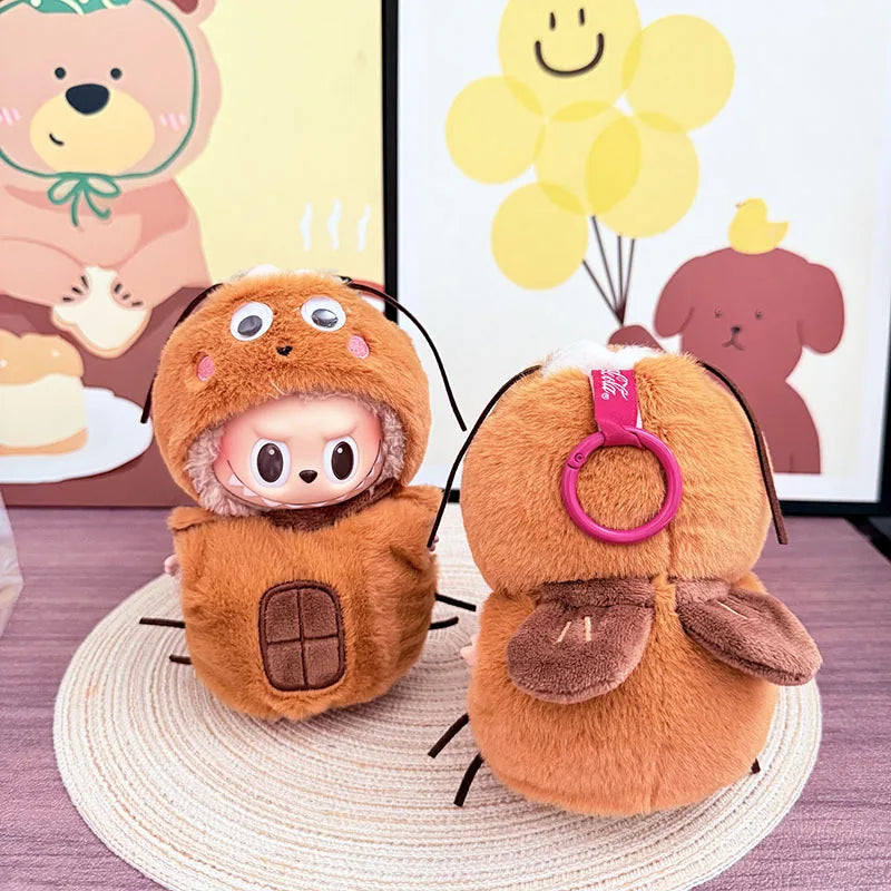 Clothes For Labubu Wacky Mart Cute Doll Clothes Cockroach Food Clothing Fried Shrimp Outfit Cartoon Costumes Suit Diy Doll