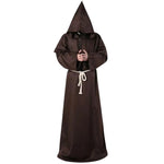 Monk Clothing Ancient Costume Medieval Monk Robe Wizard Clothing Priest Clothing Halloween Cos Costume