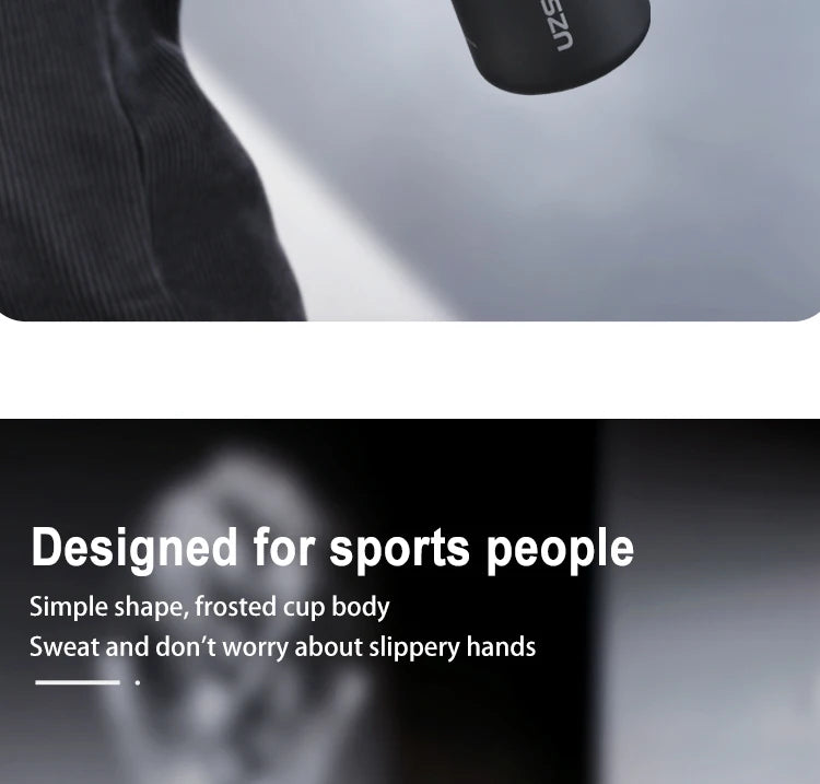 UZ Sports Water Bottle BPA Free Portable Leakproof Shaker Bottle Tritan Plastic Drinkware 500/1000ML Jug for Camping Gym School