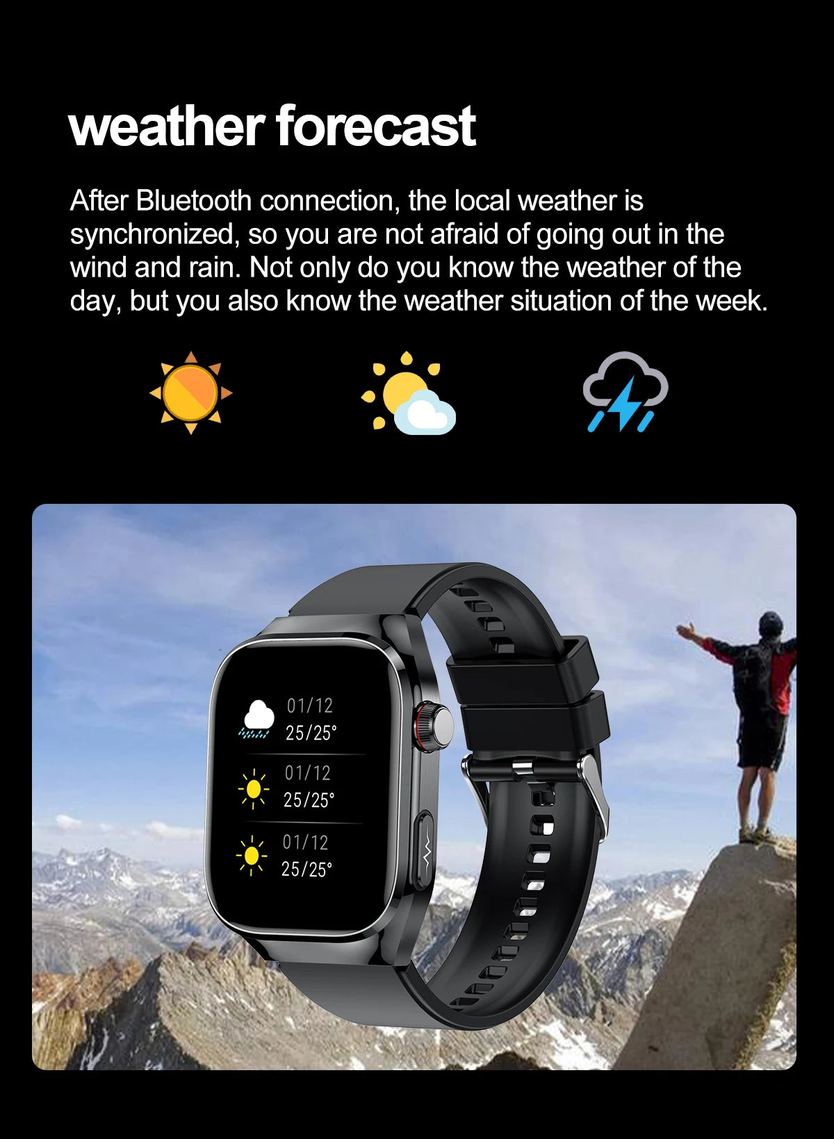 2025 New ECG+PPG Accurate Measure Heart Rate Smart Watch Men Blood Pressure Lipids Uric Acid Bluetooth Call Health Smartwatches