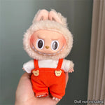 17cm Mini Plush Doll'S Clothes Outfit Accessories For Korea Kpop Labubu V1 V2 V3 Christmas onesie hat set Clothing