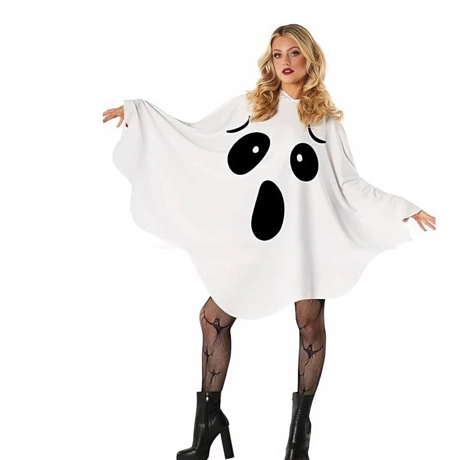 Halloween Costume Party Character Witch Casual Personality Breathable Comfortable Holiday Atmosphere White Bat Set