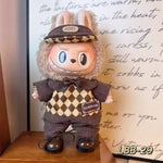 17cm Labubu V2 V1 Trendy Clothes Outfit Accessories Idol Doll Clothing for Kid Gift Labubu Ropa