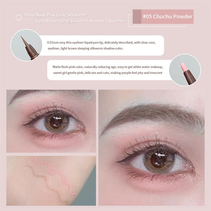 Eyeliner Double Head Pen For Smooth And Delicate Eye Makeup  Quick Drying Film Forming Waterproof And Sweat Proof Eye Makeup