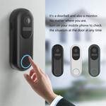 A99E-1080P Smart Wireless Video Doorbell Camera Wireless Smart Video Doorbell With Chime Two-Way Talk Night Vision