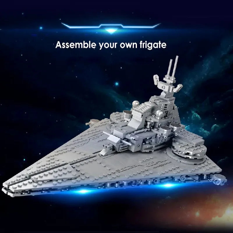 758PCS Space MOC Incursor-Class Cruiser Building Block Movie Star Destroyer Series Model Assembling Toy Gift for Boys Kid Adult