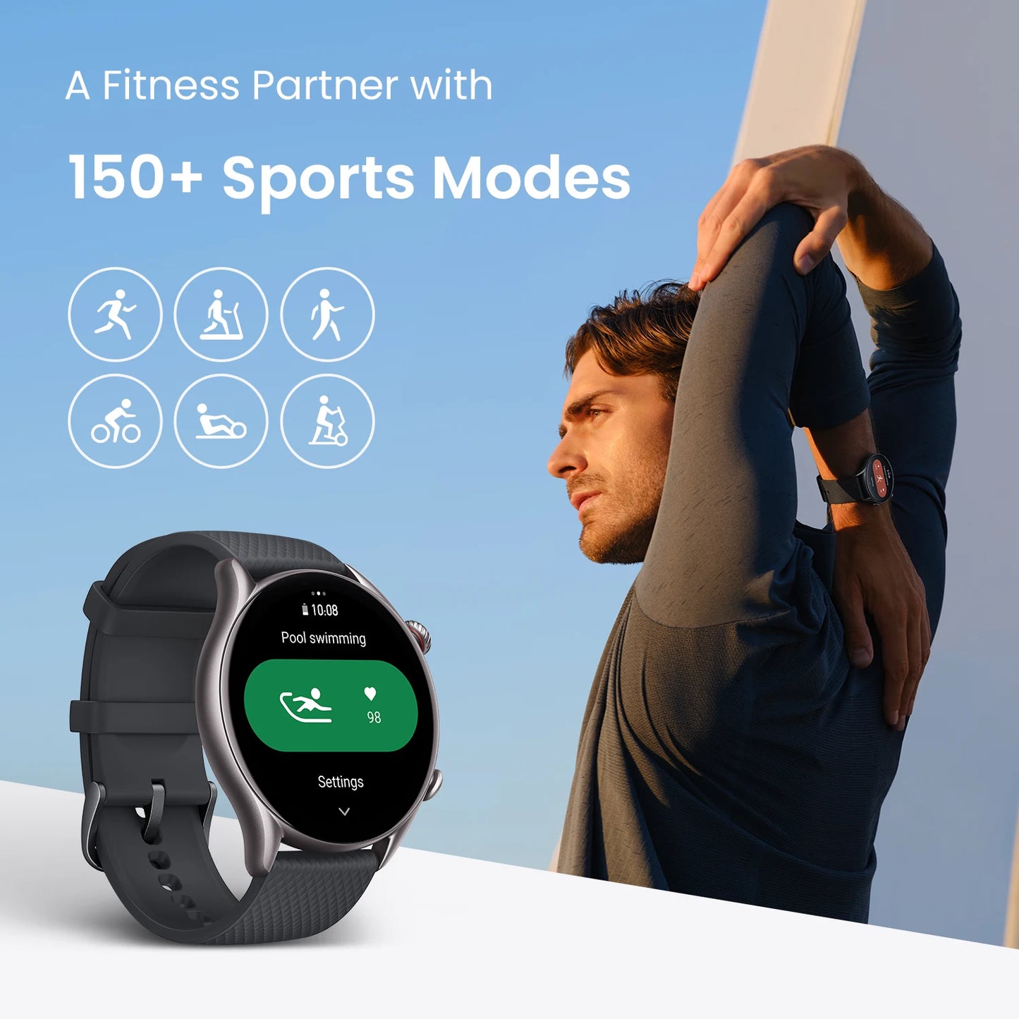 New Amazfit GTR 4 NEW GTR4 NEW GTR-4 NEW 46mm Smartwatch 150+ Sport Modes 12-day Battery Life Smart Watch For IOS Android