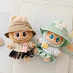 17cm Labubu Doll Clothes Set for Ropa Labubu Macaron Dolls JK Pleated Skirt with Camera and Shoes