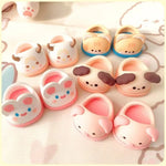 Slipper Shoes Macaron Style 17cm Labubu V2 V1 Doll Shoes Capybara Casual Sandal Dolls Accessories DIY Doll Toys