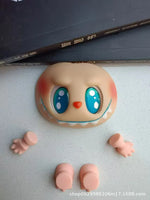 Hot Sell Labubu Plush Doll Parts Vinyl Doll Accesseries Pvc Face Changing Parts Hands Feet Replacement Supplies Diy Gifts