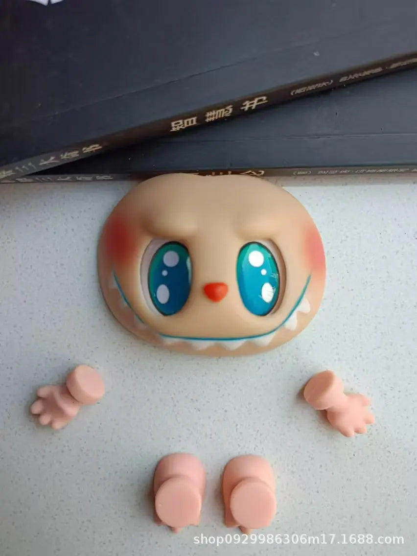 Hot Sell Labubu Plush Doll Parts Vinyl Doll Accesseries Pvc Face Changing Parts Hands Feet Replacement Supplies Diy Gifts