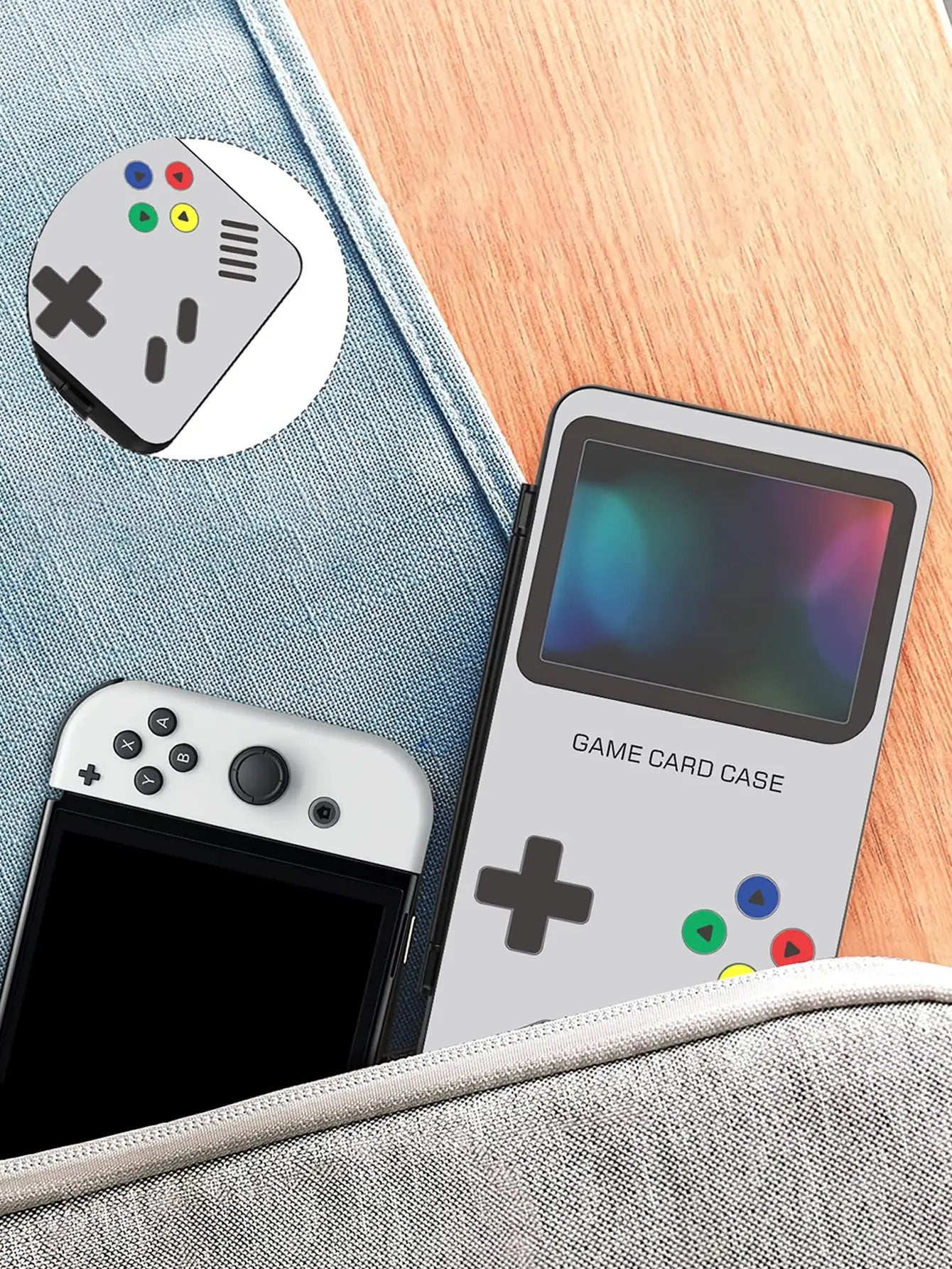 Suitable for Nintendo Switch&Switch OLED&Switch Lite game card case, portable Switch game storage card, with 24 game card slots