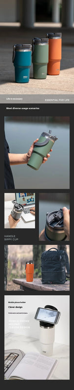 Tyeso Stainless Steel Coffee Cup Cold And Hot Double-layer Insulated Cup Tumbler Thermo Water Bottle Car Travel Mug Vacuum Cup