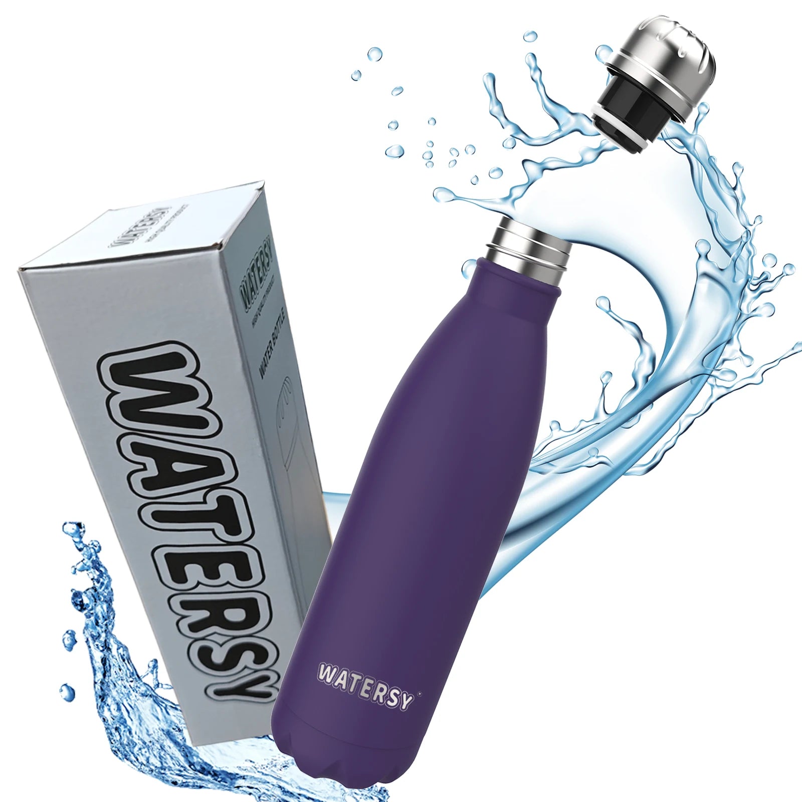 500ML Stainless Steel Thermos Mug Sports Water Bottle Cold and Hot Thermal Cups Vacuum Travel Tumbler Mug Thermal Bike Bottle