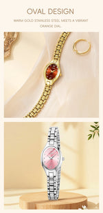 LIEBIG Stainless Steel Strap Quartz Watch Top Brand Luxury Elegant Wristwatches Fashion Automatic Watches For Women Reloj Mujer