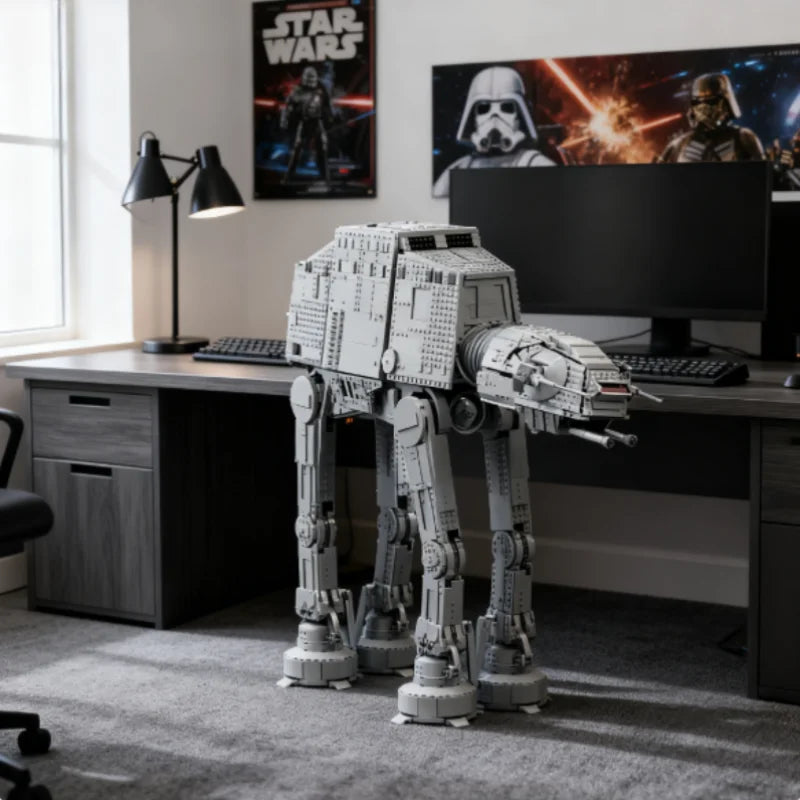 MOC 75313 UCS Large Sized ATAT Combat Walker Building Blocks Display Model Bricks Toys For Kids Adults Christmas Birthday Gifts