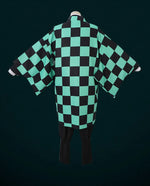 Anime Demon Slayer Kamado Tanjirou Cosplay Costume Kimetsu No Yaiba Cartoon Costume Sutis Wigs Halloween For Kids Adult CosParty