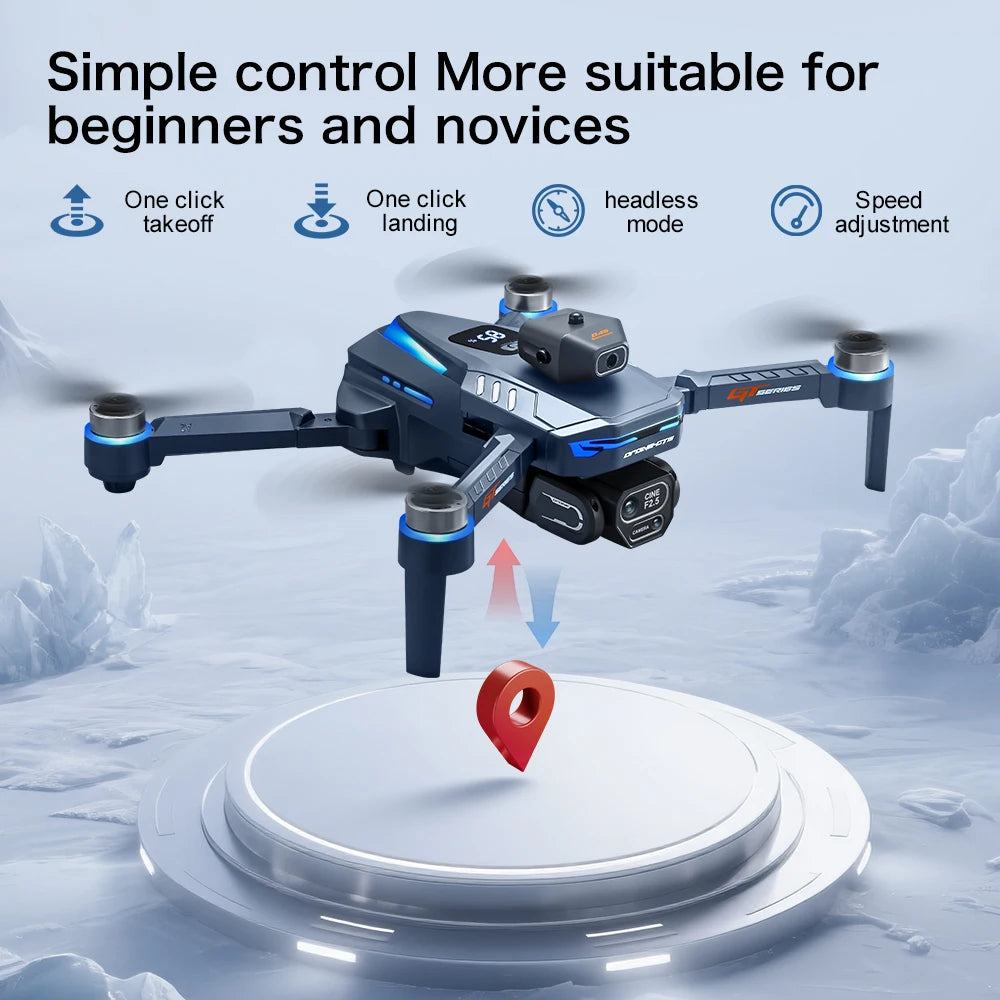 Xiaomi GT8 Drone 8K Professional Dual Camera GPS FPV Brushless Motor Optical Flow Hovering Folding Quadcopter 4K RC Dron Toys