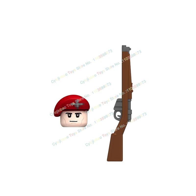 N601-650 MOC Military War Infantry Soldiers Action Figures Creative Bricks Accessories Building Blocks Children's Toys Gifts