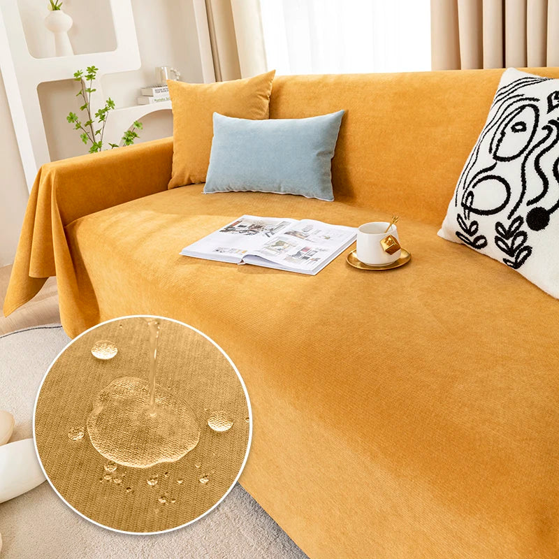 Waterproof Sofa Blanket Multipurpose Solid Color Blankets Dust-proof Fabric All-weather Anti-scratch Pet Home Living Room Decor