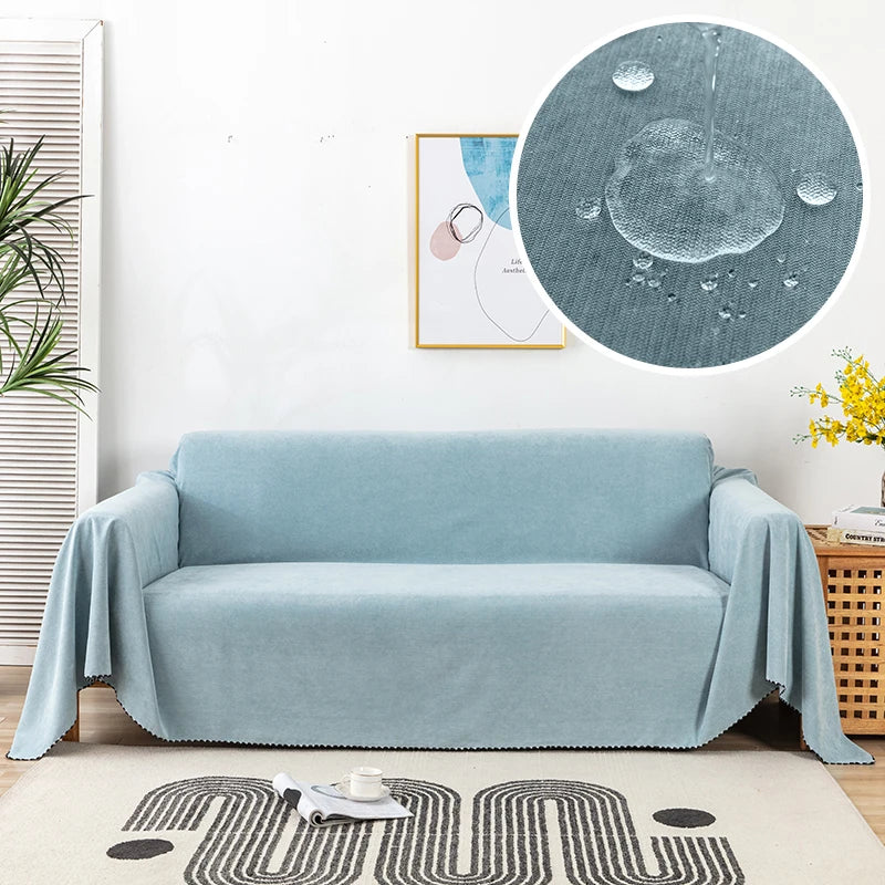 Waterproof Sofa Blanket Multipurpose Solid Color Blankets Dust-proof Fabric All-weather Anti-scratch Pet Home Living Room Decor