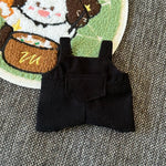 For 15cm cute mini labubu clothes  Kawaii Cartoon Bib Pants  With matching shoes Labubu Accessories
