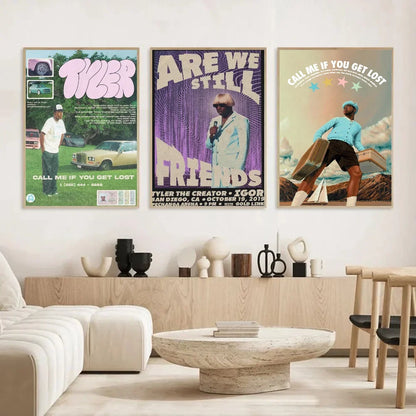 Rapper Tyler The Creator Flower Boy Poster Canvas Painting Modern Home Living Room Bedroom Caf É Bar Room Decoration Wall Art
