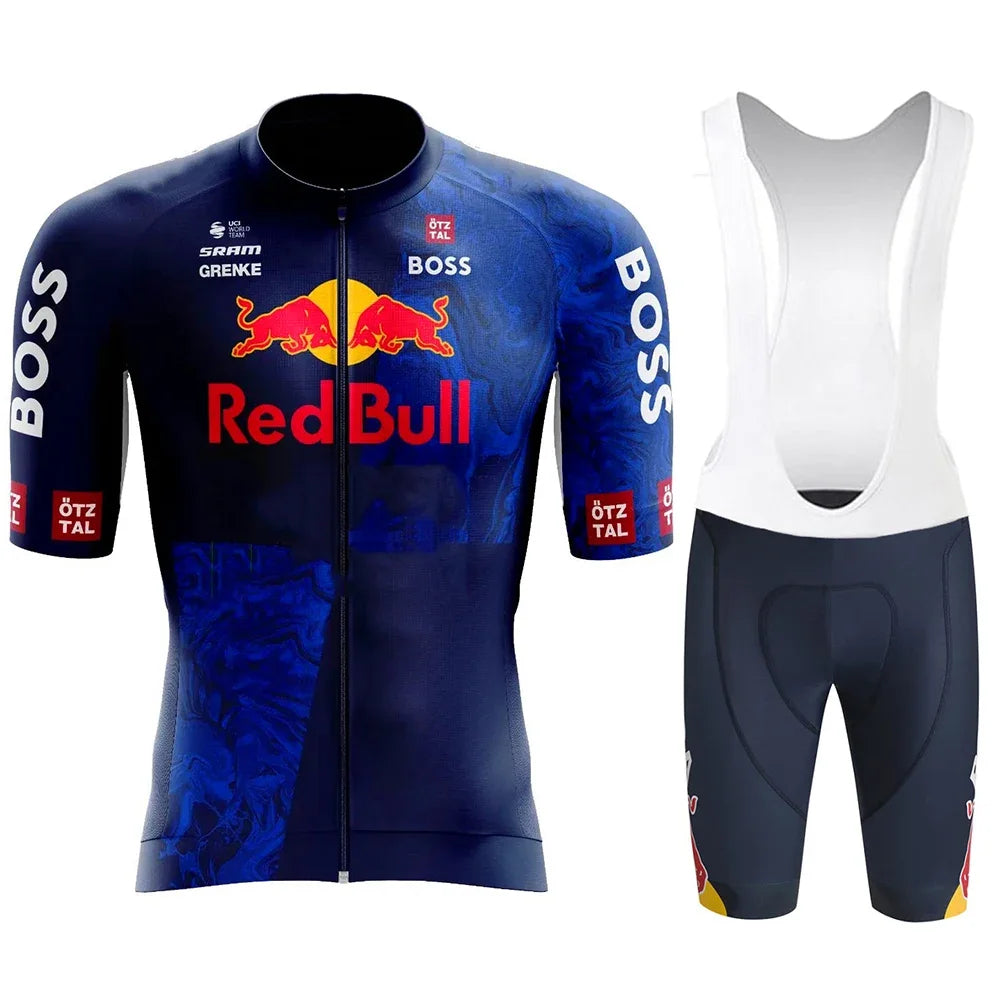 Red Bull Bicycle Clothing Jersey Cycling Uniforms for Men Jacket Team Set Bike Man Sports Bicycles Men's Cycling Suit Road Bikes