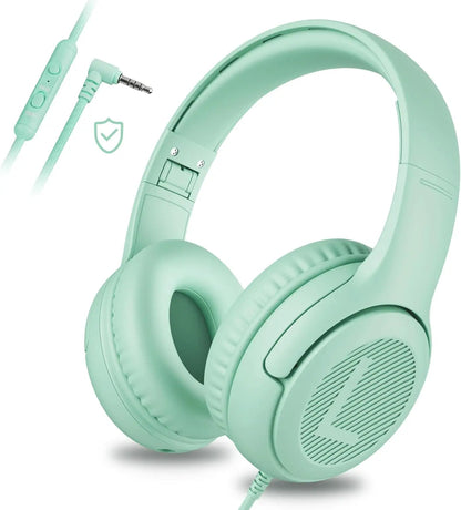 1/2/3Pcs AWATRUE AT2 Kids Headphones Wired Toddler Headsets with Mic Over-Ear Headphone Foldable on-Ear Design for PC,Laptop