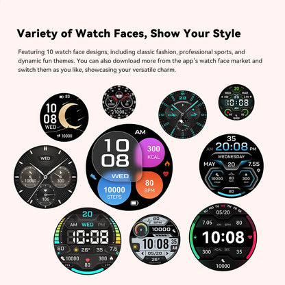 Cubot X3, Sport Waterproof Smartwatch, 1.73-inch AMOLED Display, Bluetooth Calls, 900mAh Battery, Blood Oxygen, Fitness Tracker