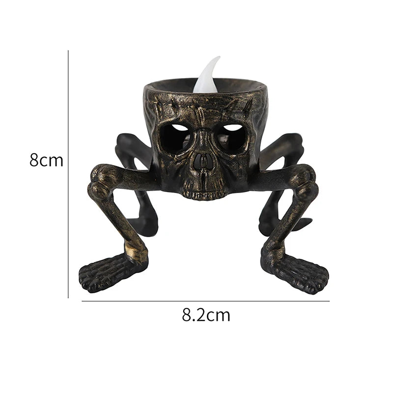 New Halloween Skull Lantern Atmosphere Setting Props Skeleton Foot Night Light Halloween Party Decoration LED Candle Light