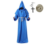 Monk Clothing Ancient Costume Medieval Monk Robe Wizard Clothing Priest Clothing Halloween Cos Costume