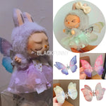 15/17cm Labubu Elf Costume Butterfly Wings and Tulle Skirt Doll Clothes Replacement