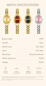 LIEBIG Stainless Steel Strap Quartz Watch Top Brand Luxury Elegant Wristwatches Fashion Automatic Watches For Women Reloj Mujer