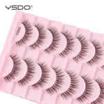 YSDO Half Eyelashes 3/10 pairs Natural Full False Eyelashes 3d Lashes  Cat Eye Fake Eyelashes Extension Faux Cils Makeup Tools