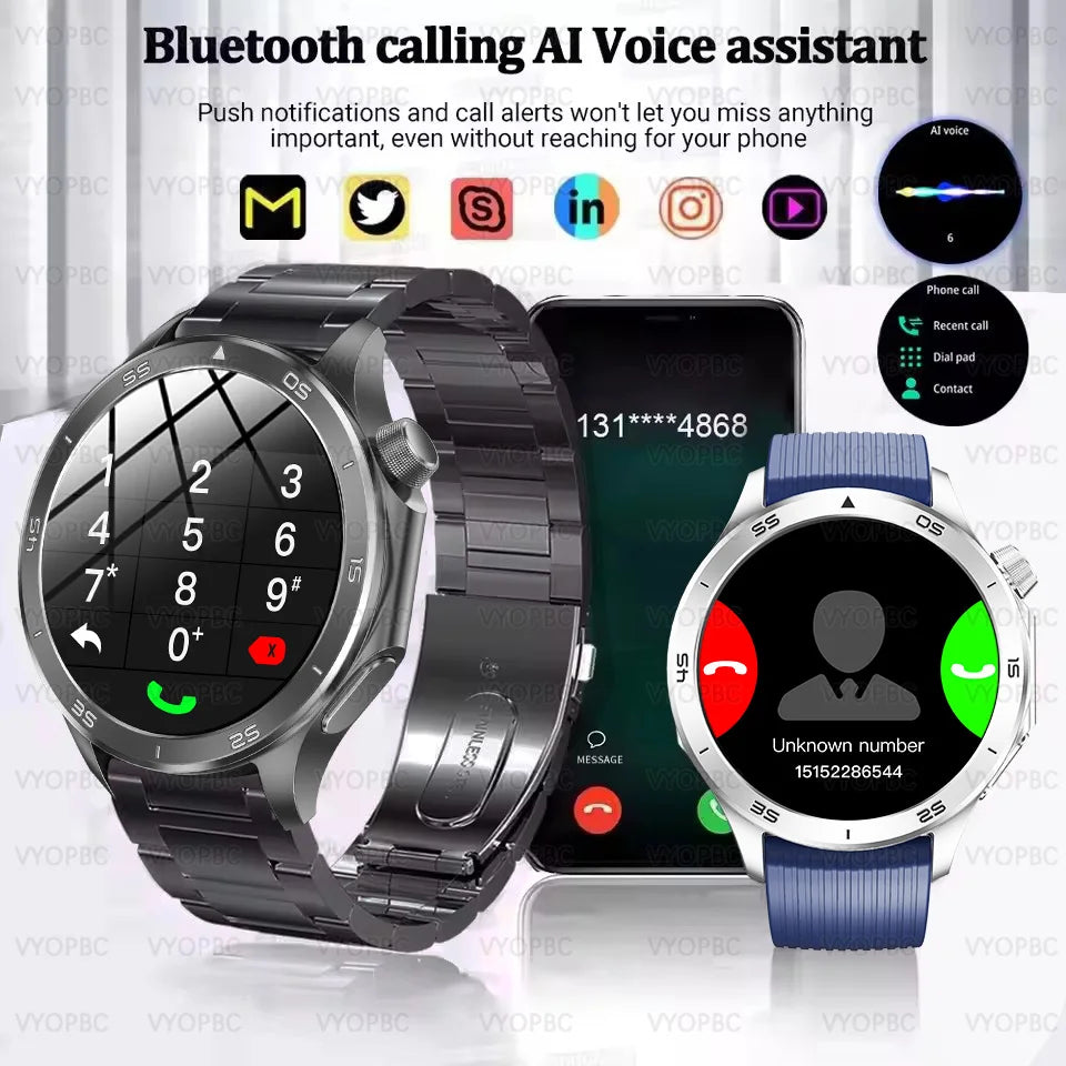 2025 New For OPPO Watch X2 Smart Watch Men AMOLED Outdoor Fashion GPS Compass Heart rate Waterproof Bluetooth Call Smartwatches