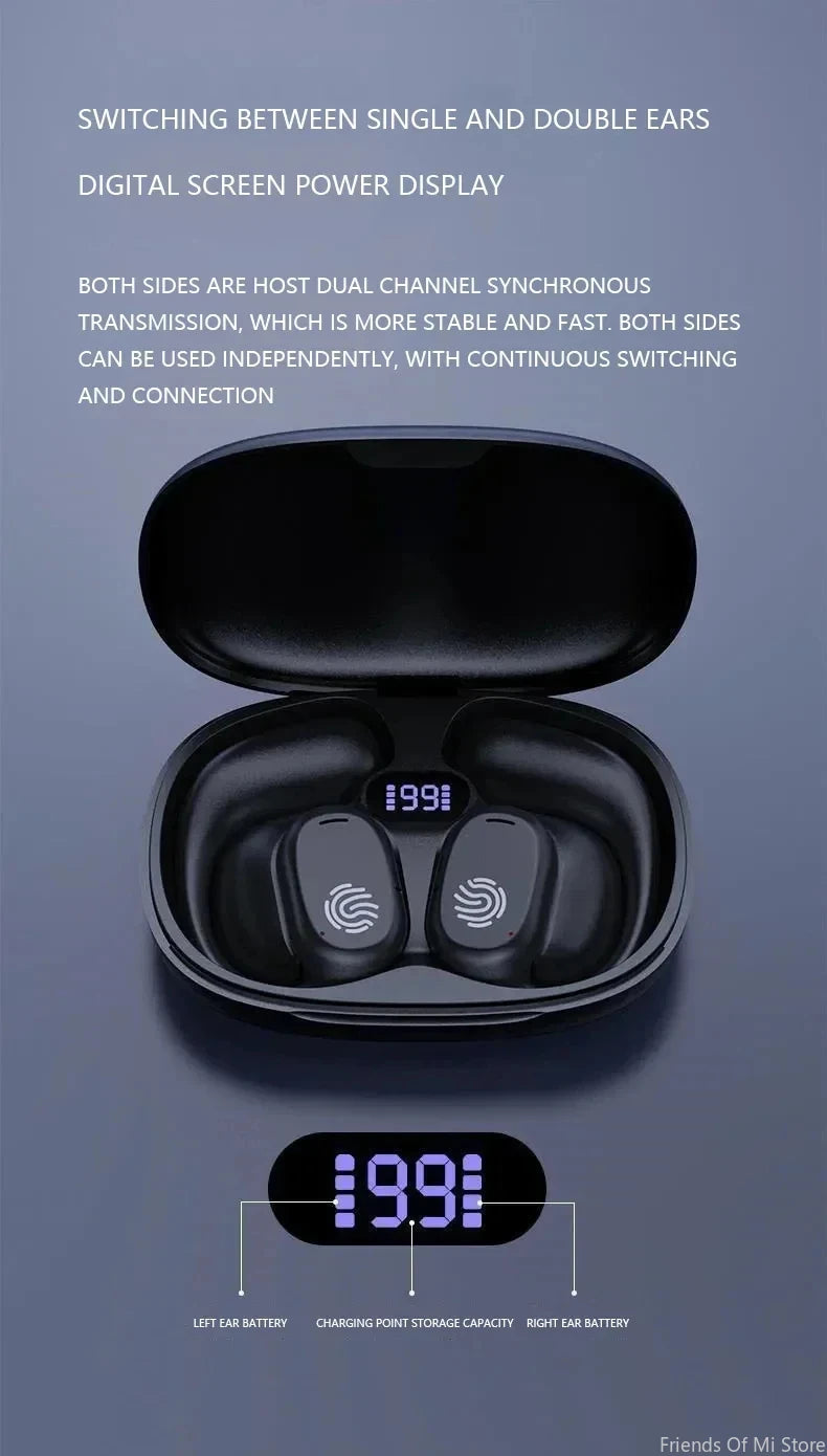 Xiaomi Bone Conduction Earphones Bluetooth5.3 Wireless Sports Earbuds HiFi 9D Stereo Waterproof Touch Control Noise Reduction